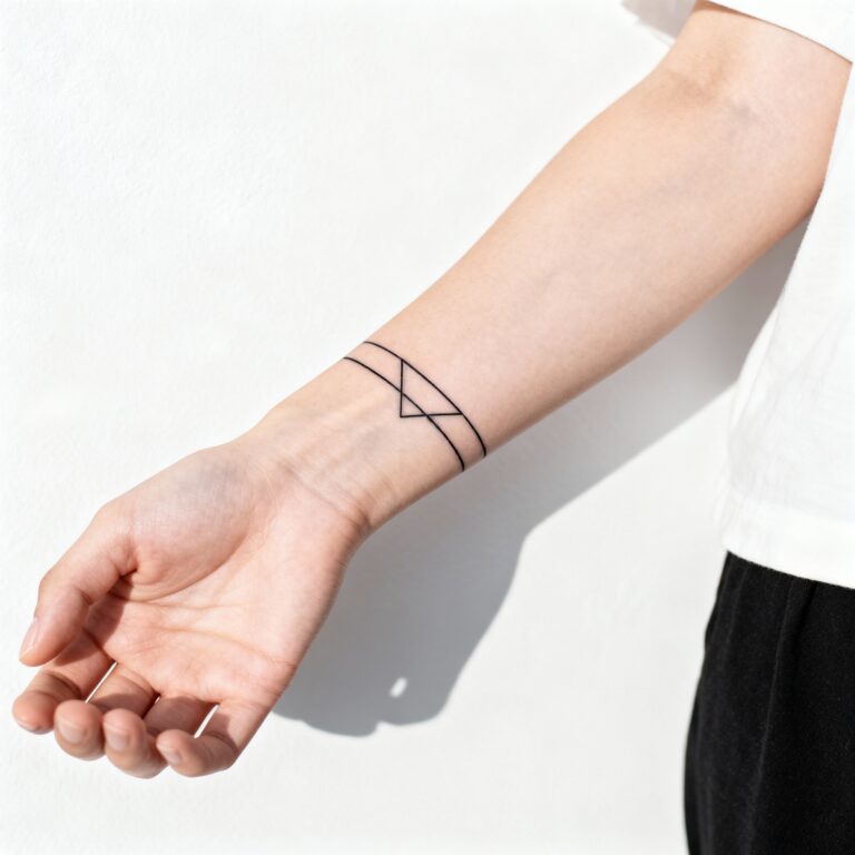 tatuagem minimalista braço